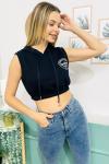 138976 Kapsonlu Crop Sweatshirt